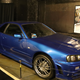 This R34 was used for stunts in the 4th Fast and Furious movie and apparently has a Volkswagen Jetta engine in it.
